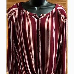 a.n.a. Pretty XL button down top